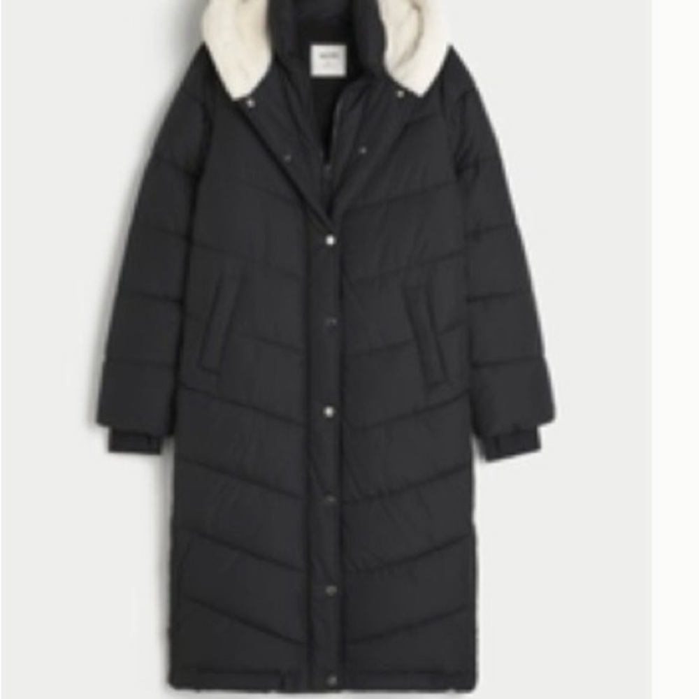 Hollister Black Long Puffer Jacket (SOLD) - Picture 4 of 4